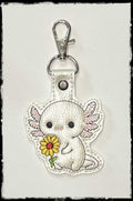 AXOLOTL WITH FLOWER KEY CHAIN