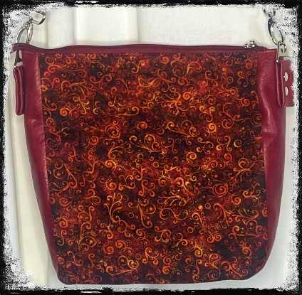 PULMERIA MAROON CROSSBODY PURSE