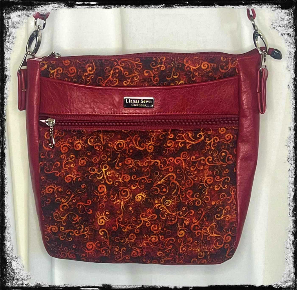 PULMERIA MAROON CROSSBODY PURSE