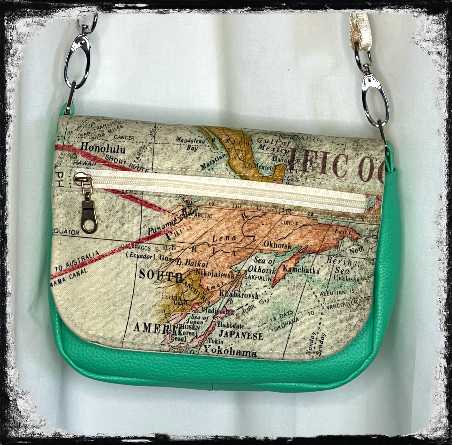 MAP CROSSBODY PURSE